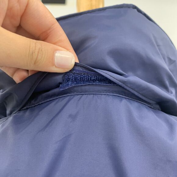 Columbia Hooded Rain Jacket Womens XS Extra Small Navy Vented Nylon Arcadia II - Picture 7 of 14